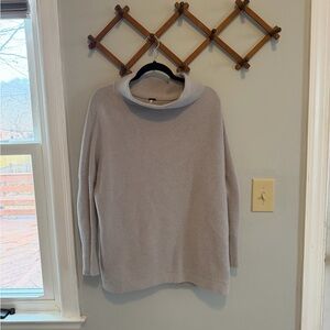 Free People Gray MockNeck Sweater